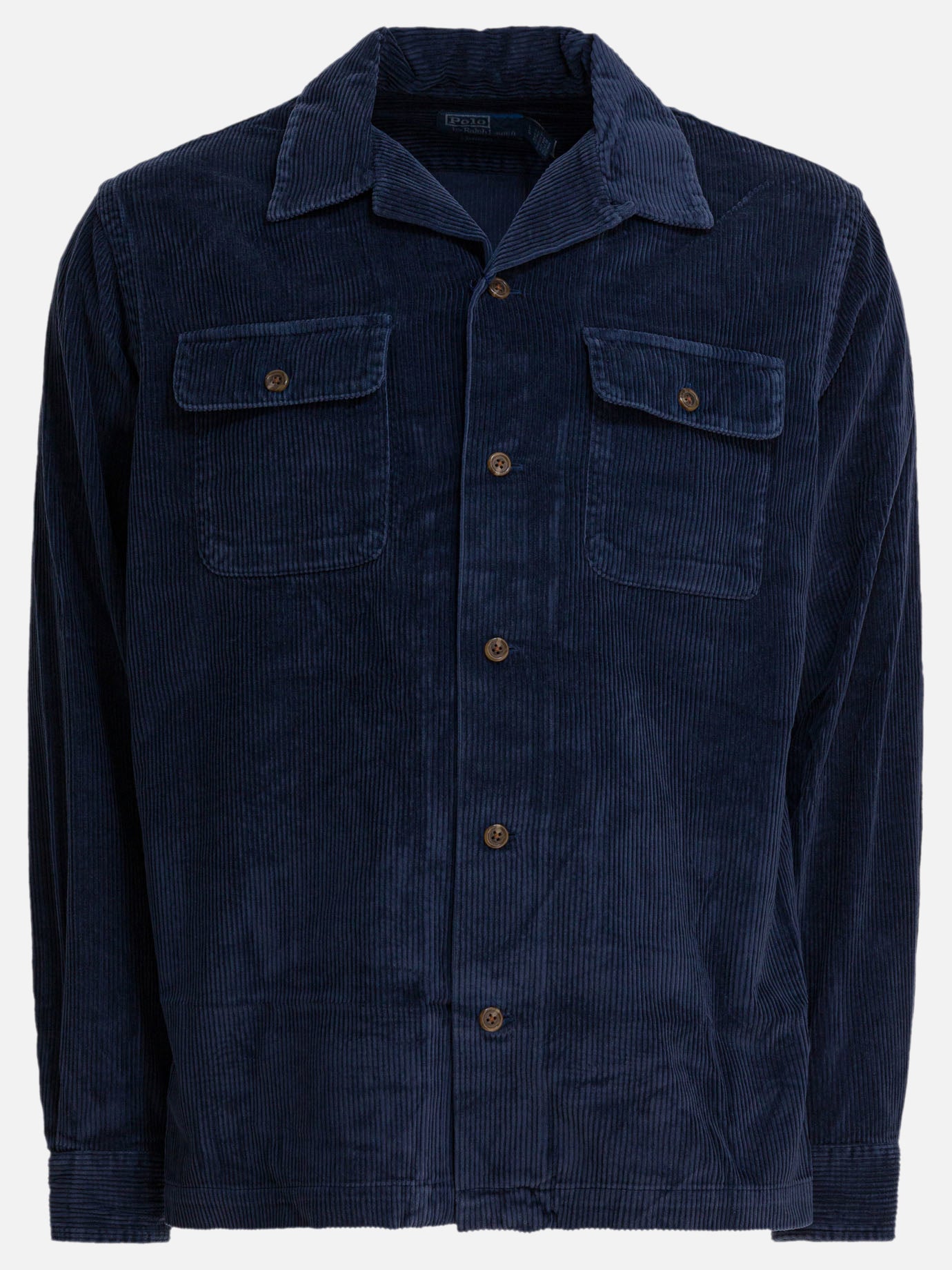 Giacche overshirt Solid colour  Blu - Polo Ralph Lauren Uomo | PDP | VIETTI Online Store | thumbnail
