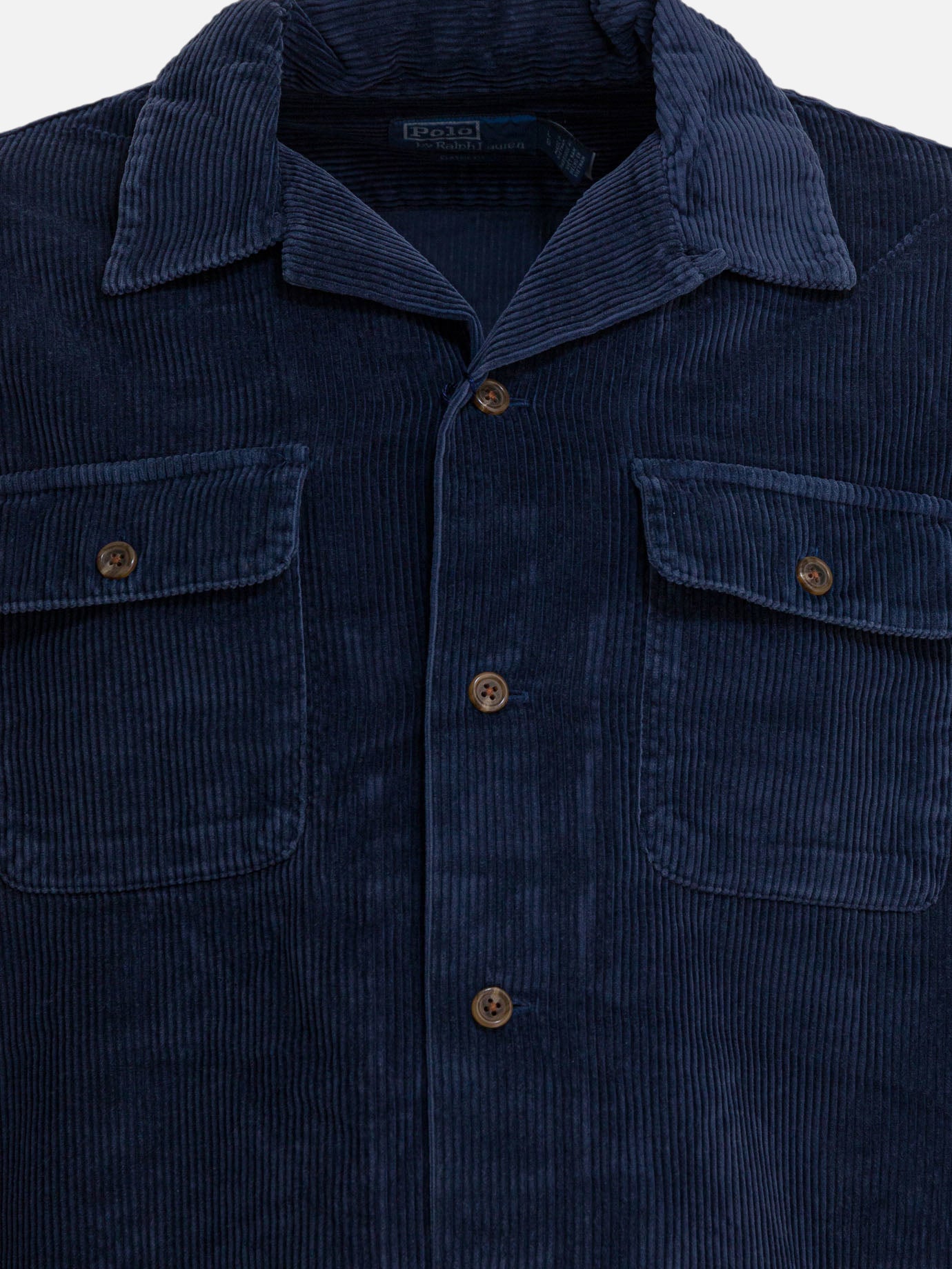 Giacche overshirt Solid colour  Blu - Polo Ralph Lauren Uomo | PDP | VIETTI Online Store | thumbnail_3
