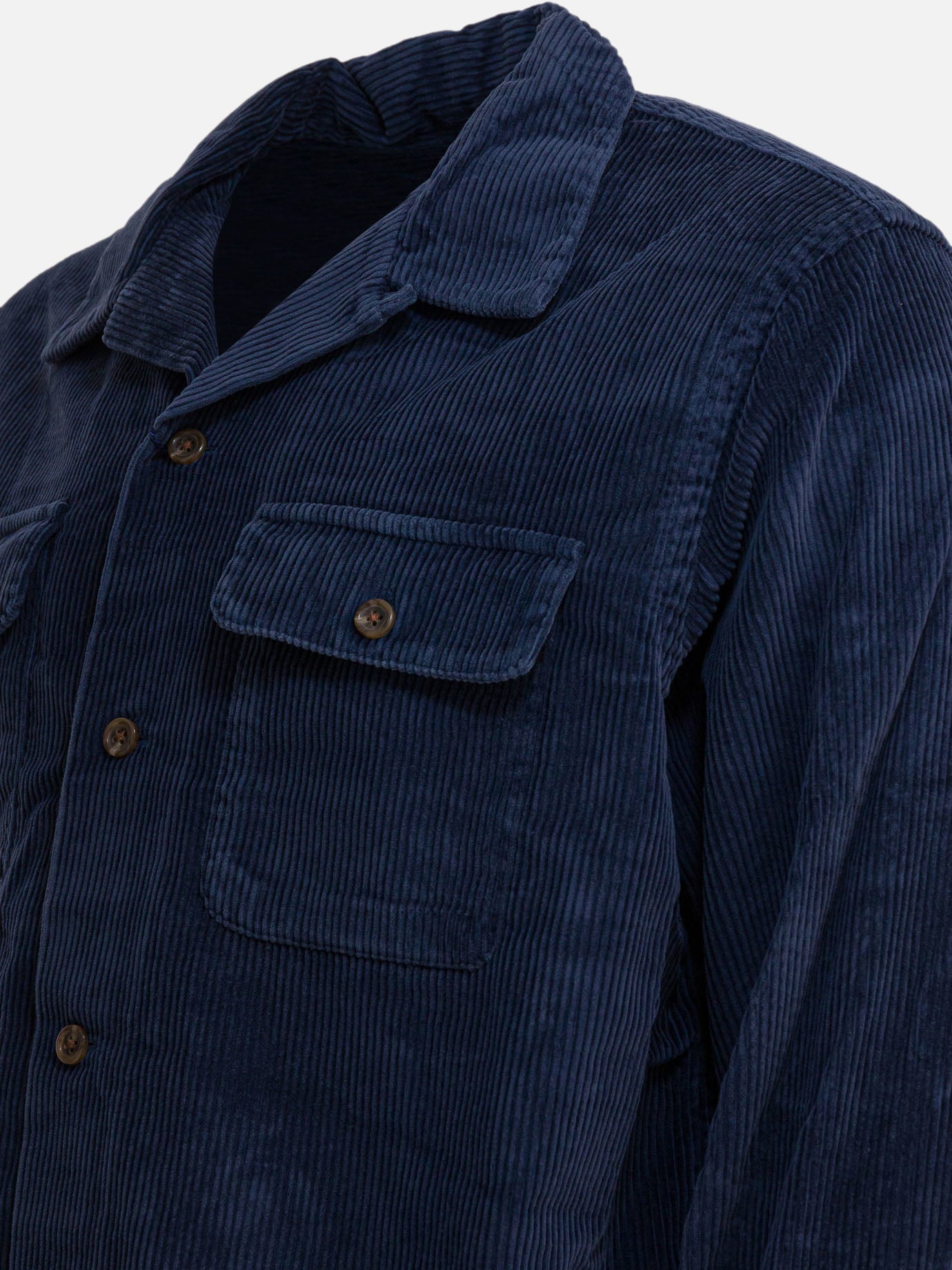 Giacche overshirt Solid colour  Blu - Polo Ralph Lauren Uomo | PDP | VIETTI Online Store | thumbnail_4
