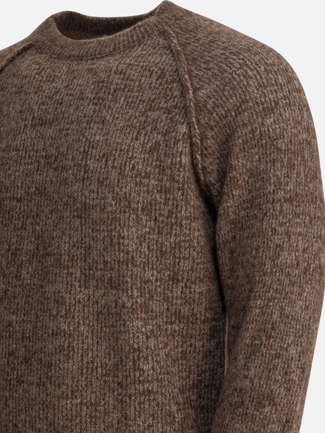 Crewneck sweaters Solid colour  Brown - Rakkì Men | PDP | VIETTI Online Store | thumbnail_4