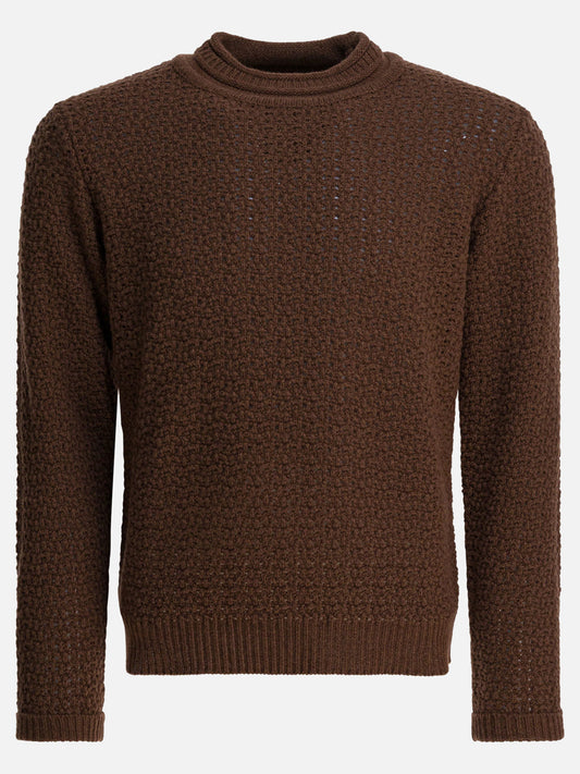 Crewneck sweaters Solid colour  Brown - Rakkì Men | PDP | VIETTI Online Store 
