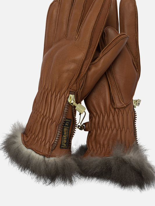 Guanti sportivi 100% leather  Marrone - Restelli Donna | VIETTI Online Store | 2
