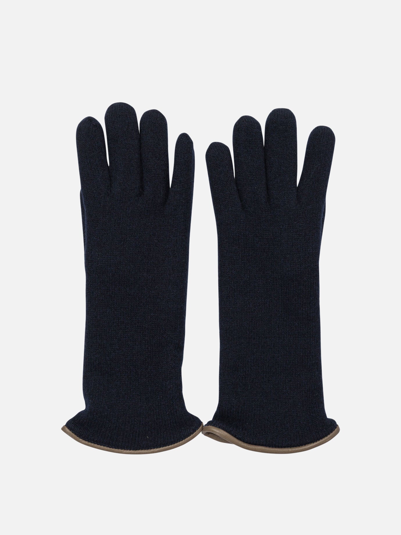 Casual gloves 100% cashmere  Blue - Restelli Women | PDP | VIETTI Online Store | Zoom-Modal
