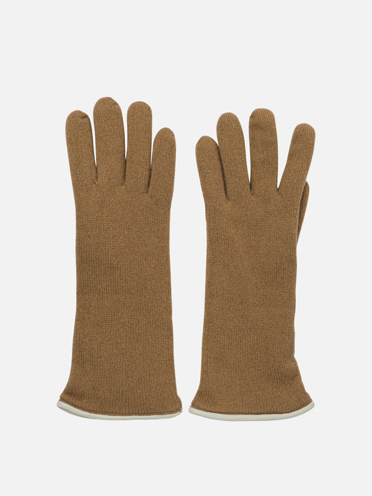 Guanti casual 100% cashmere  Marrone - Restelli Donna | VIETTI Online Store 

