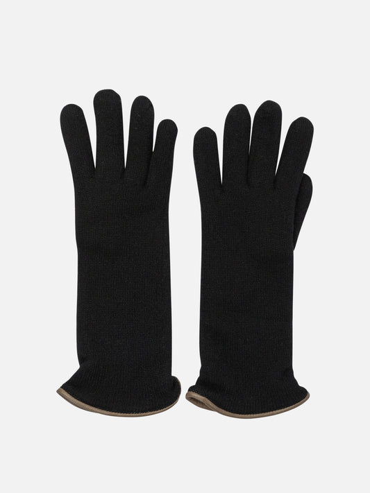 Guanti casual 100% cashmere  Nero - Restelli Donna | PDP | VIETTI Online Store 

