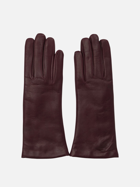 Guanti casual 100% leather - Lining: 100% cashmere  Bordeaux - Restelli Donna | PLP | VIETTI Online Store 
