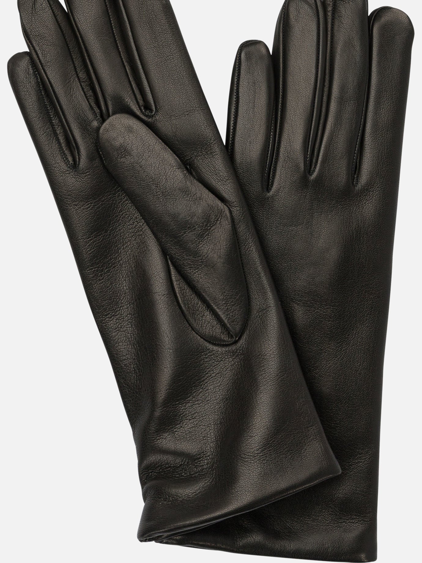 Casual gloves 100% leather - 100% cashmere  Black - Restelli Women | PDP | VIETTI Online Store | thumbnail_2