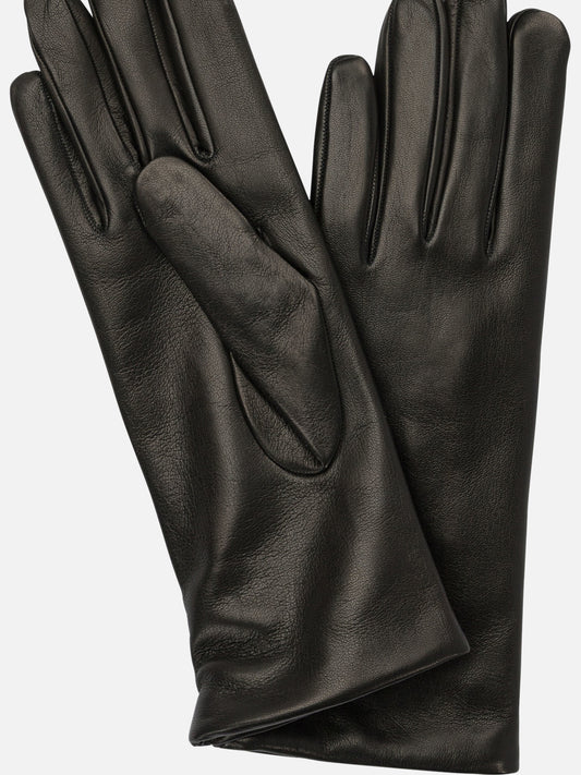 Guanti casual 100% leather - 100% cashmere  Nero - Restelli Donna | PDP | VIETTI Online Store | 2
