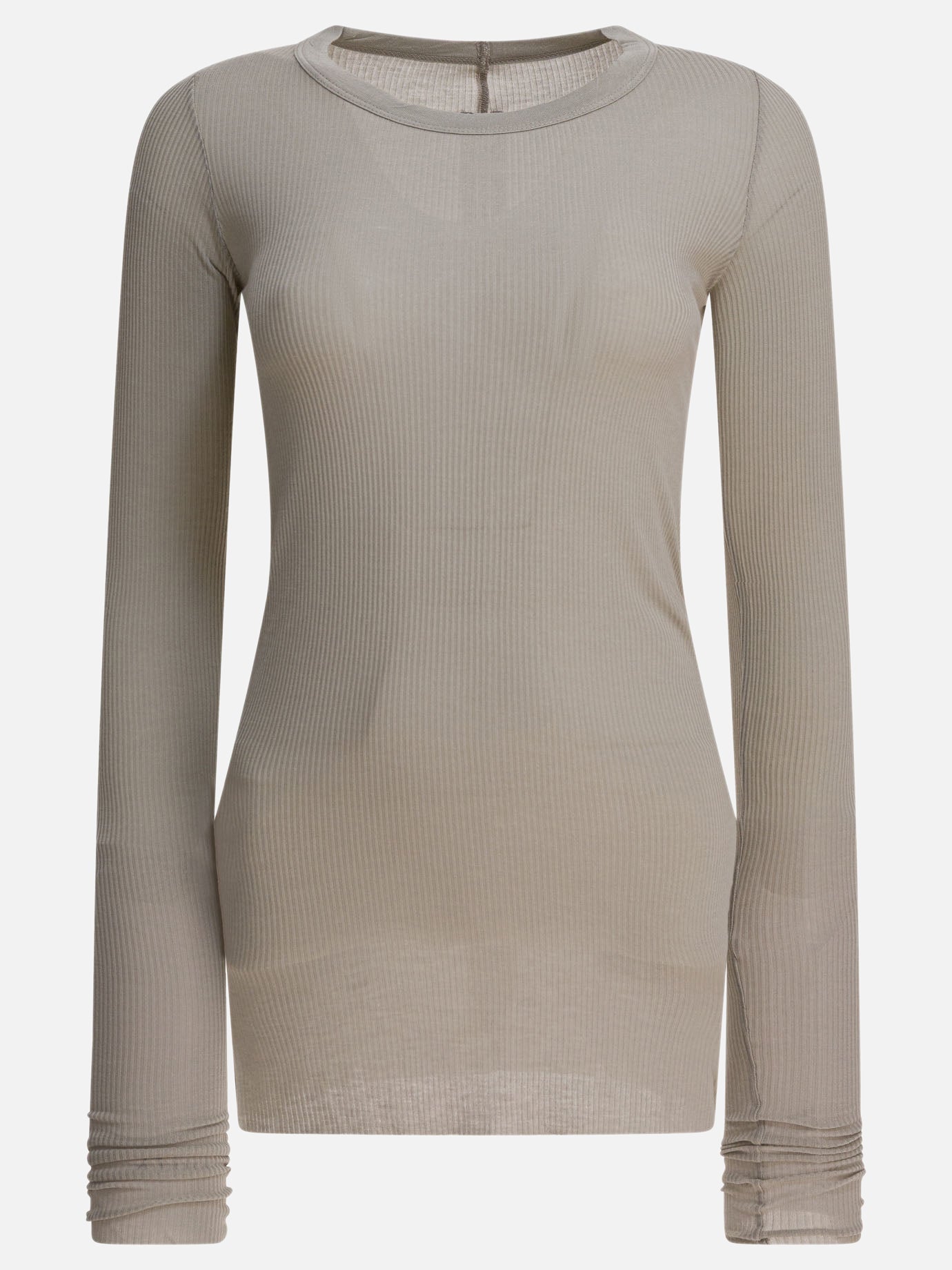 T-shirt girocollo Solid colour  Grigio - Rick Owens Donna | PDP | VIETTI Online Store | Zoom-Modal

