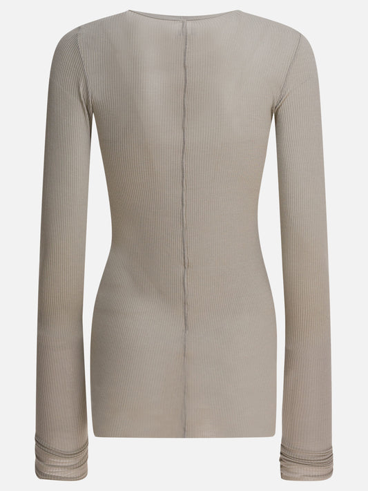 T-shirt girocollo Solid colour  Grigio - Rick Owens Donna | PDP | VIETTI Online Store | 2
