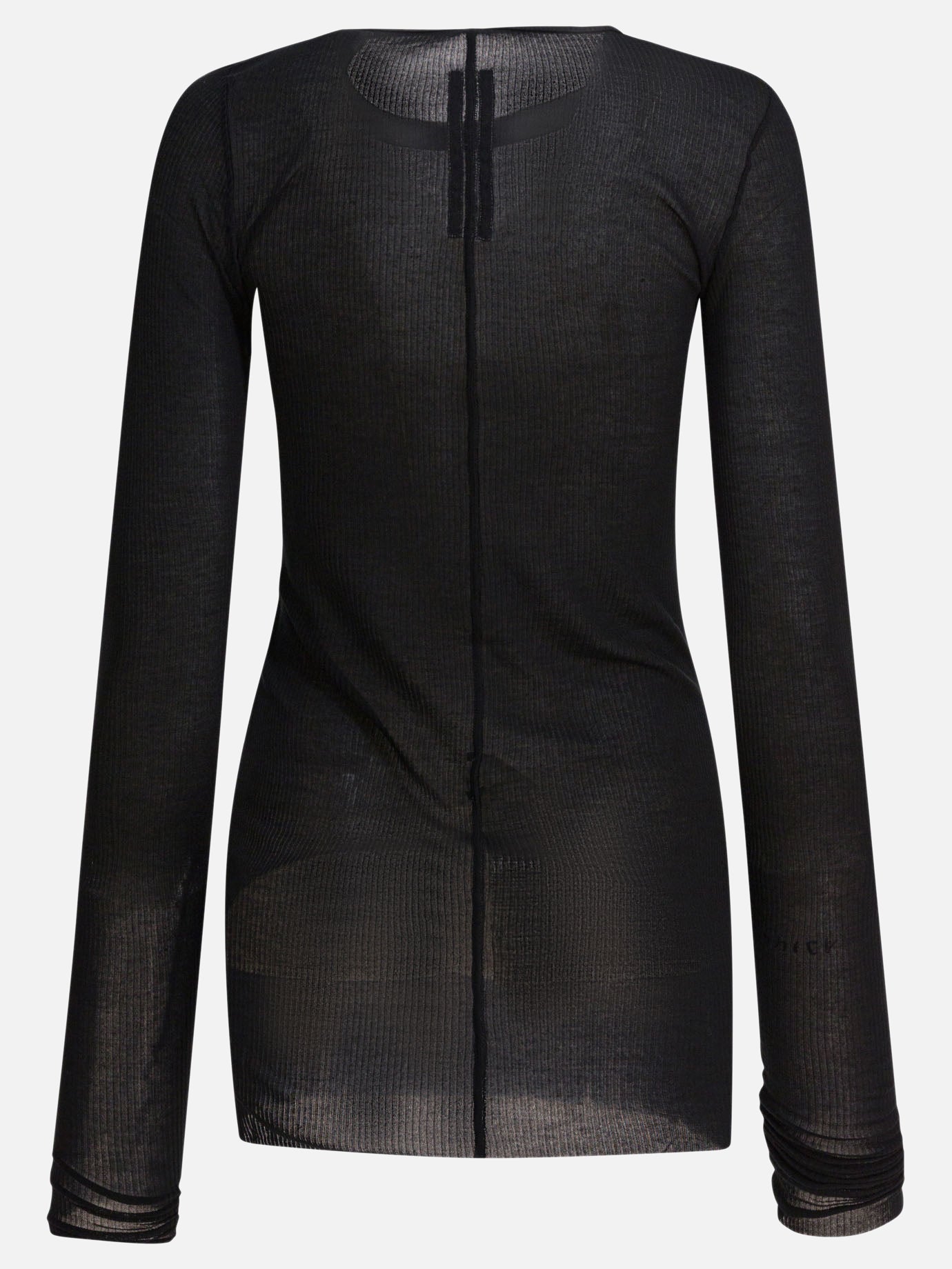 T-shirt girocollo Solid colour  Nero - Rick Owens Donna | PDP | VIETTI Online Store | thumbnail_2