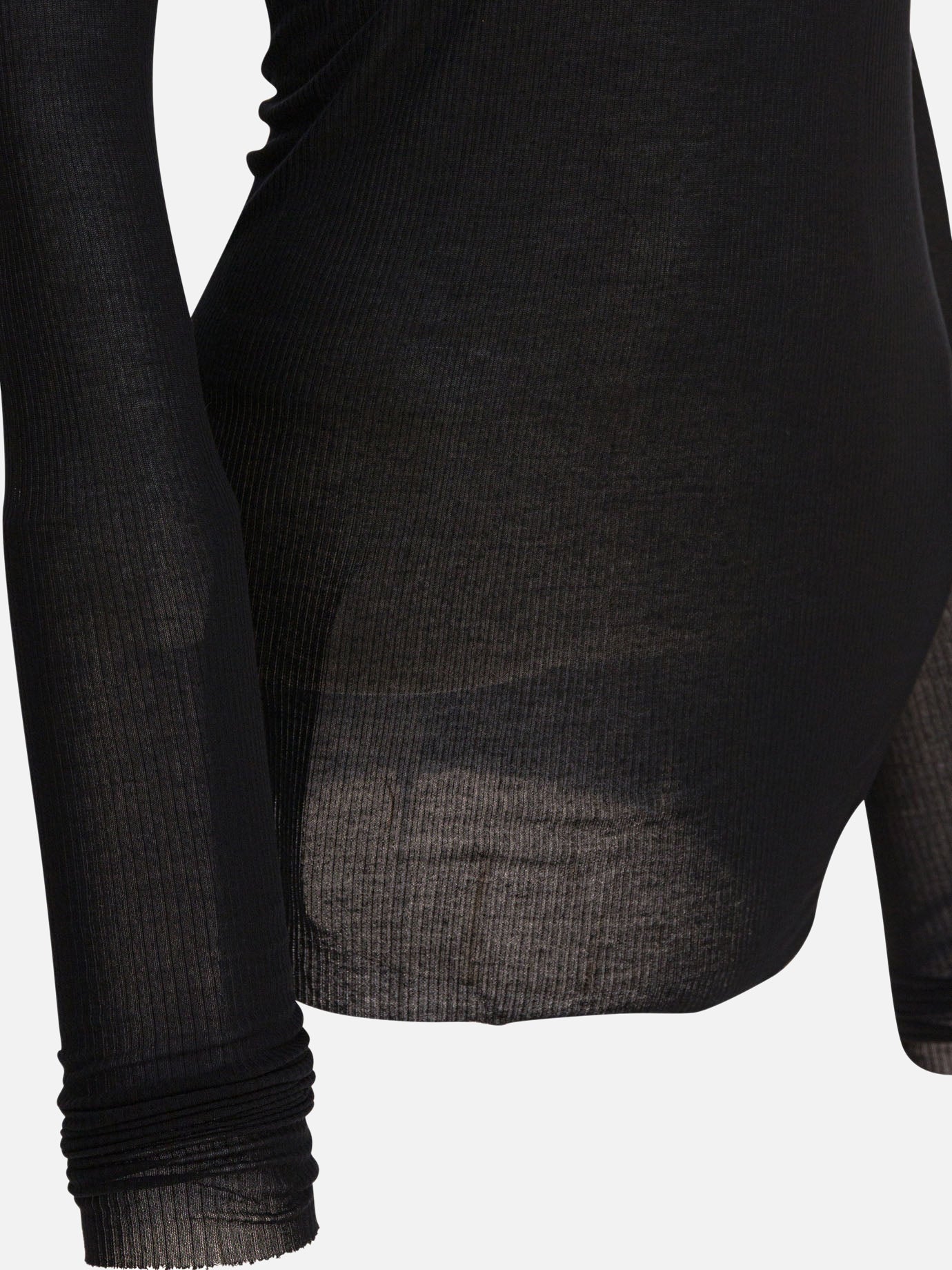 T-shirt girocollo Solid colour  Nero - Rick Owens Donna | PDP | VIETTI Online Store | Zoom-Modal_4
