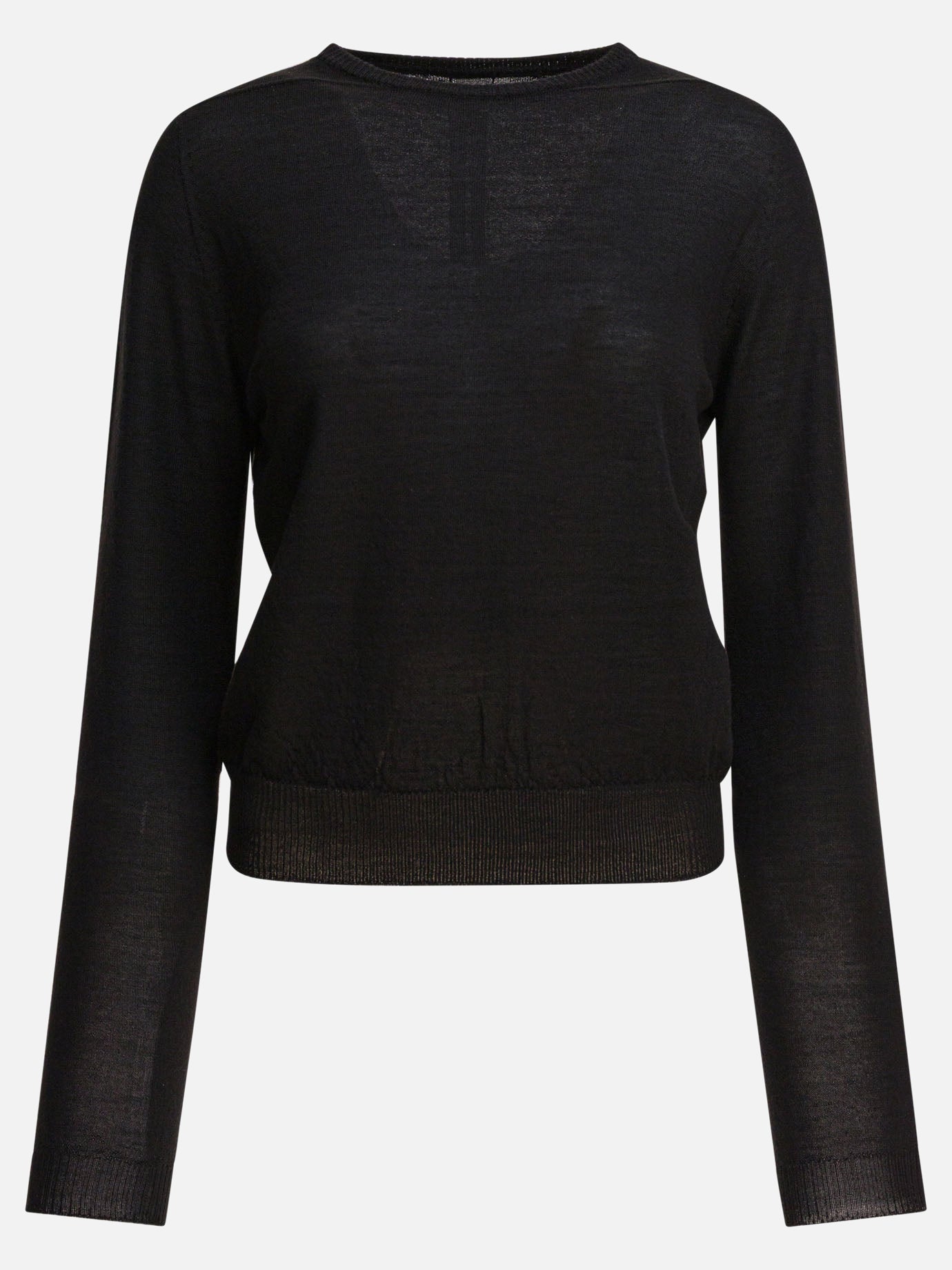 Crewneck sweaters Solid colour  Black - Rick Owens Women | PDP | VIETTI Online Store | thumbnail
