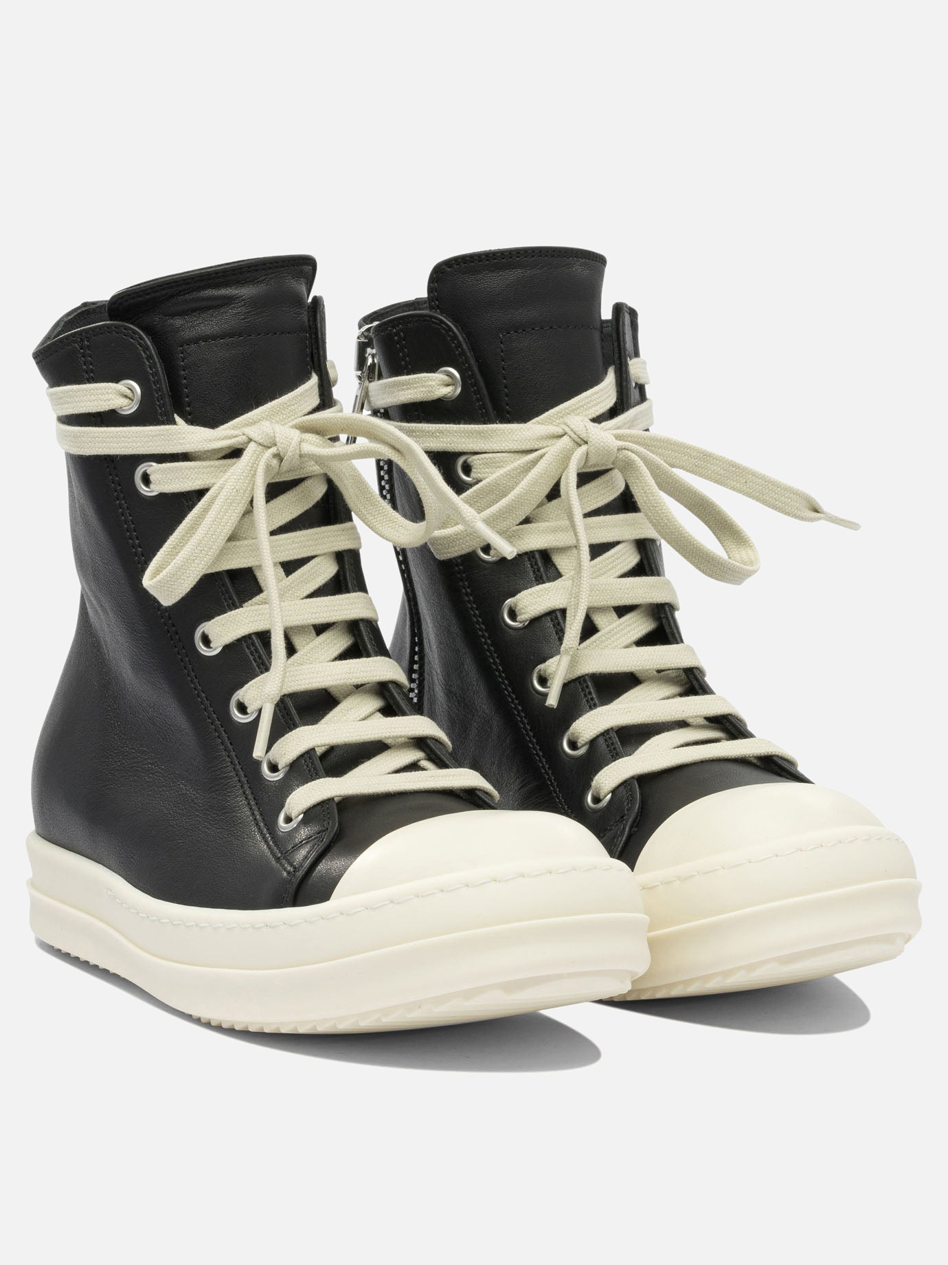 Rick Owens Sneaker in pelle 16426108_36 Black thumbnail_2