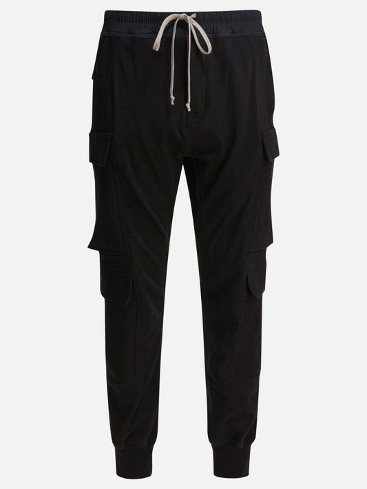 Cargo & parachute trousers Solid colour  Black - Rick Owens Men | PLP | VIETTI Online Store 
