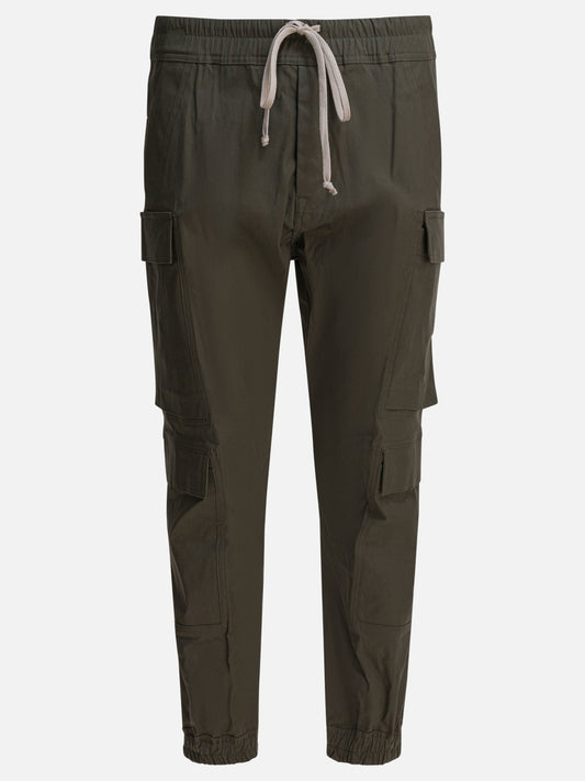 Cargo & parachute trousers Solid colour  Green - Rick Owens Men | PLP | VIETTI Online Store 
