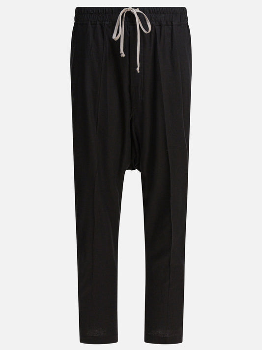 Pantaloni sportivi Solid colour  Nero - Rick Owens Uomo | PDP | VIETTI Online Store 

