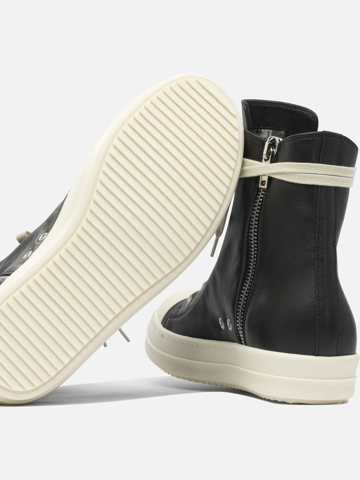 Sneaker alte 100% leather - 100% rubber  Nero - Rick Owens Uomo | PDP | VIETTI Online Store | thumbnail_5