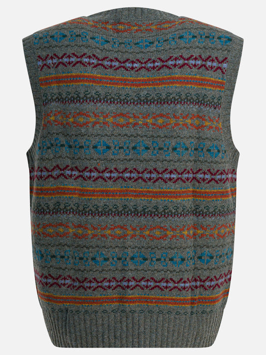 Vests Textured knit  Blue - RRL by Ralph Lauren Men | PDP | VIETTI Online Store | 2
