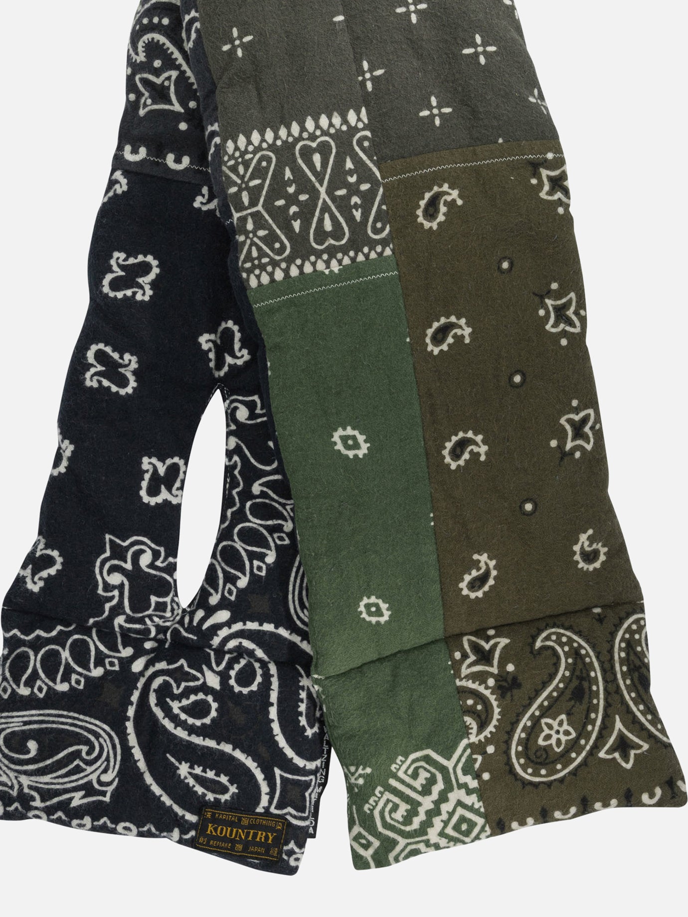 Classic scarves 100% cotton  Green - KAPITAL Men | PDP | VIETTI Online Store | thumbnail_2