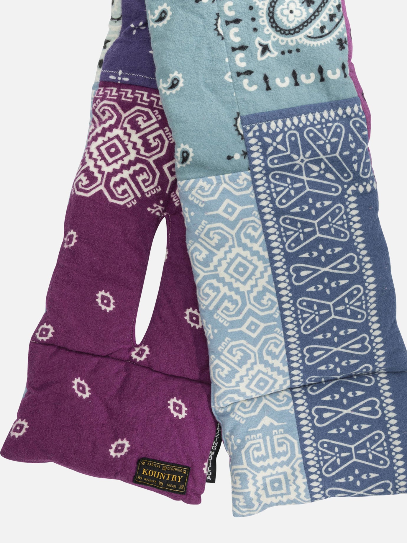 Classic scarves 100% cotton  Light blue - KAPITAL Men | PDP | VIETTI Online Store | Zoom-Modal_2
