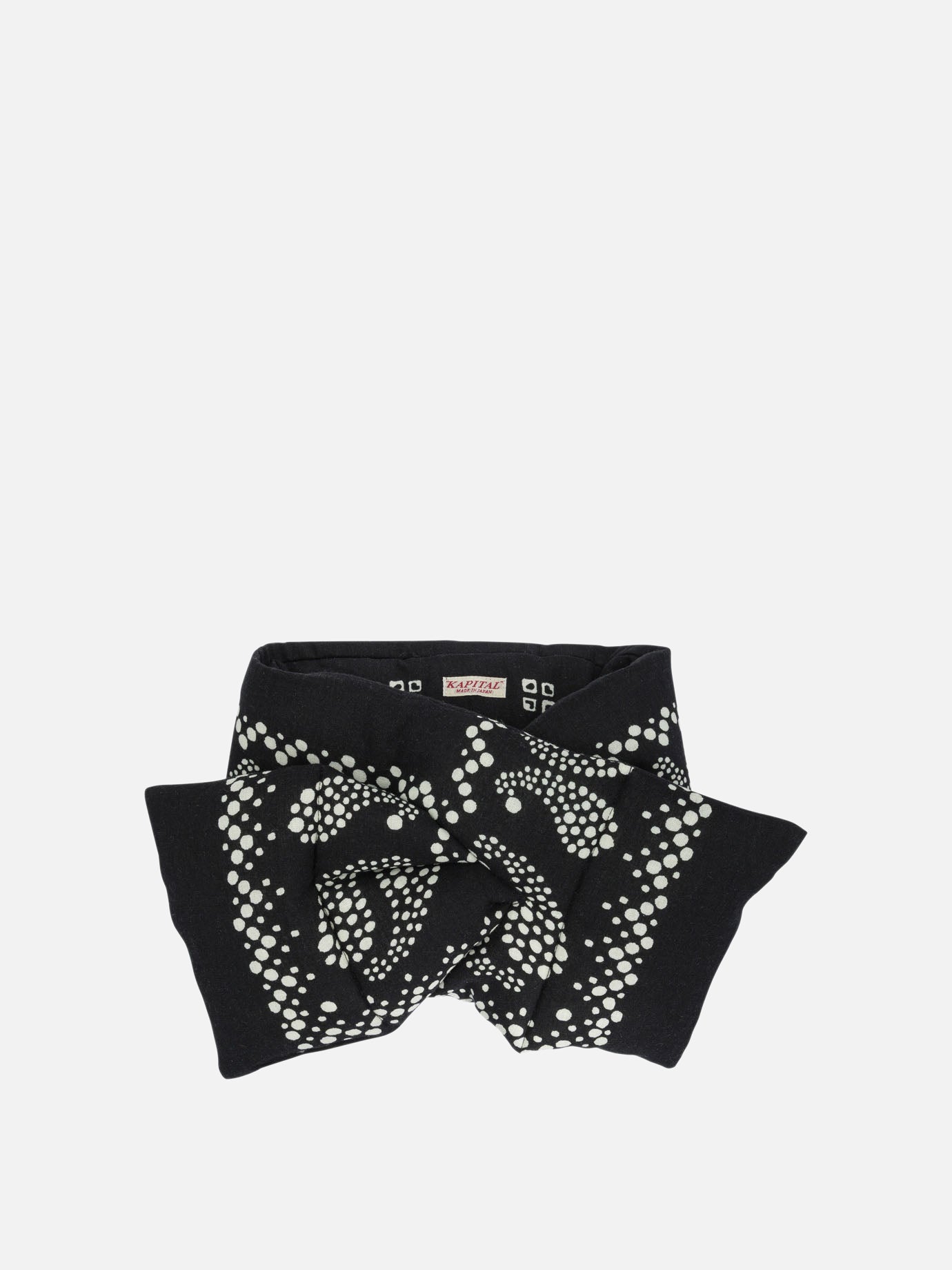 Classic scarves 70% rayon 30% cotton  Black - KAPITAL Men | PDP | VIETTI Online Store | Zoom-Modal
