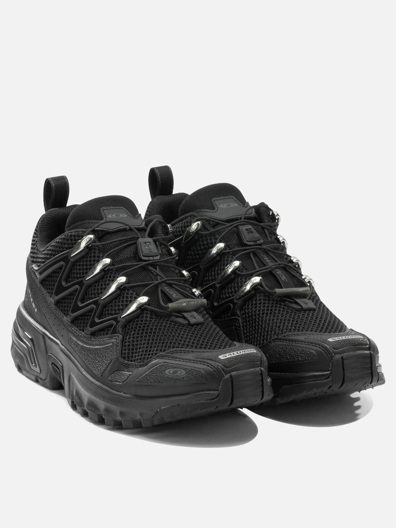 Low top sneakers 100% mesh - 100% rubber  Black - Salomon Men | PDP | VIETTI Online Store | thumbnail_2