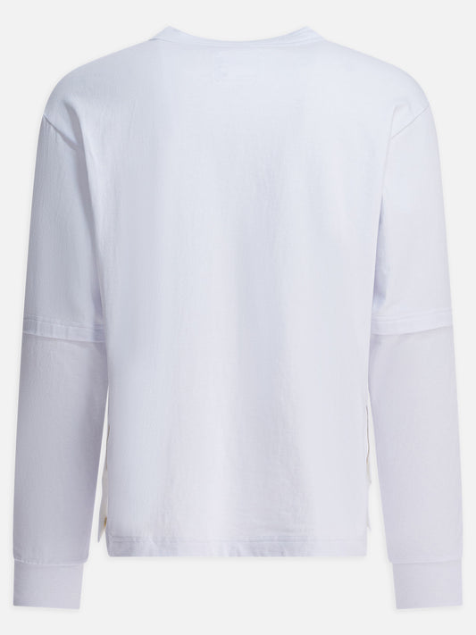 Crewneck t-shirts Logo  White - Sacai Men | PDP | VIETTI Online Store | 2
