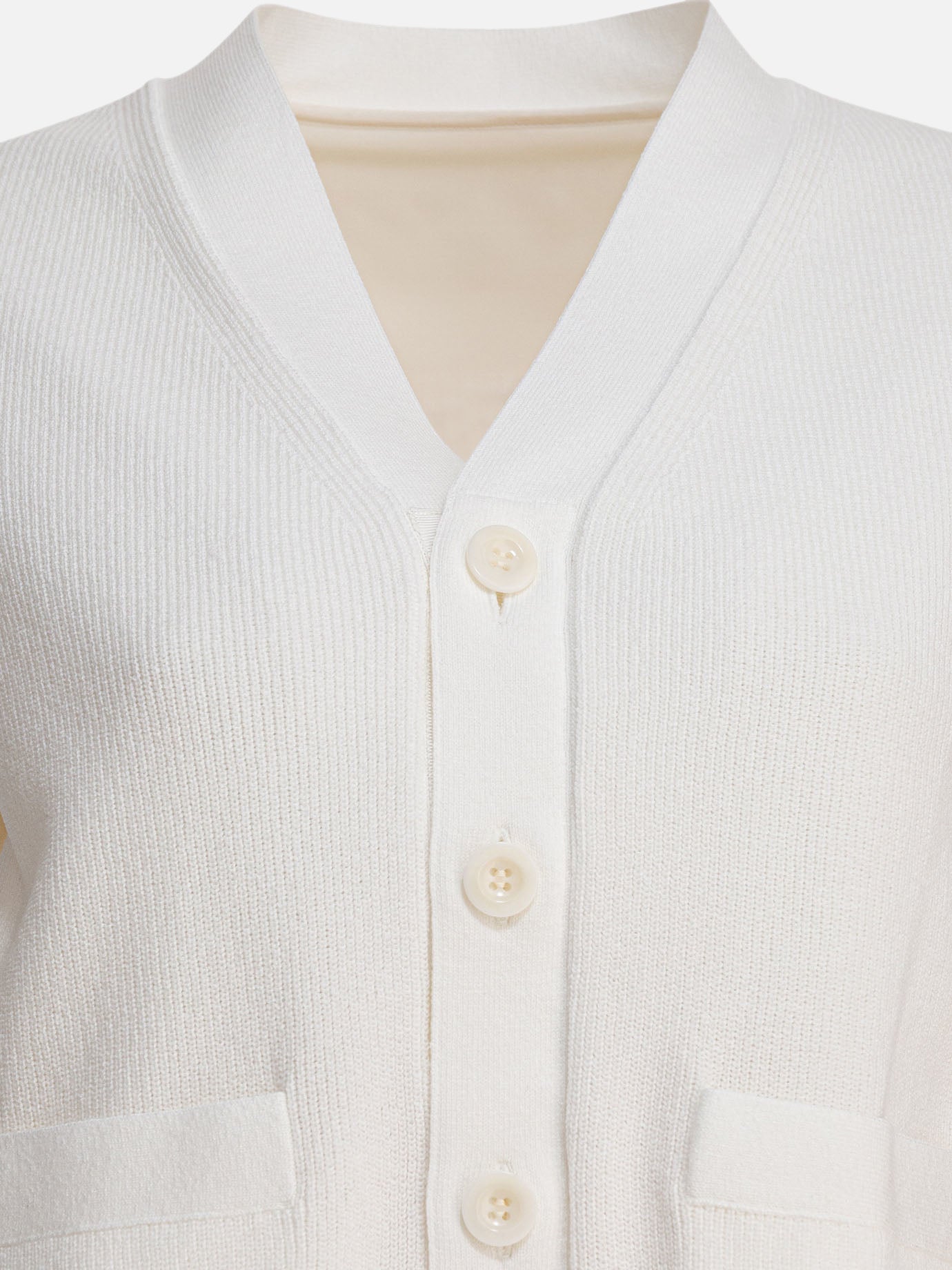 Cardigans Solid colour  White - Sacai Women | PDP | VIETTI Online Store | thumbnail_3