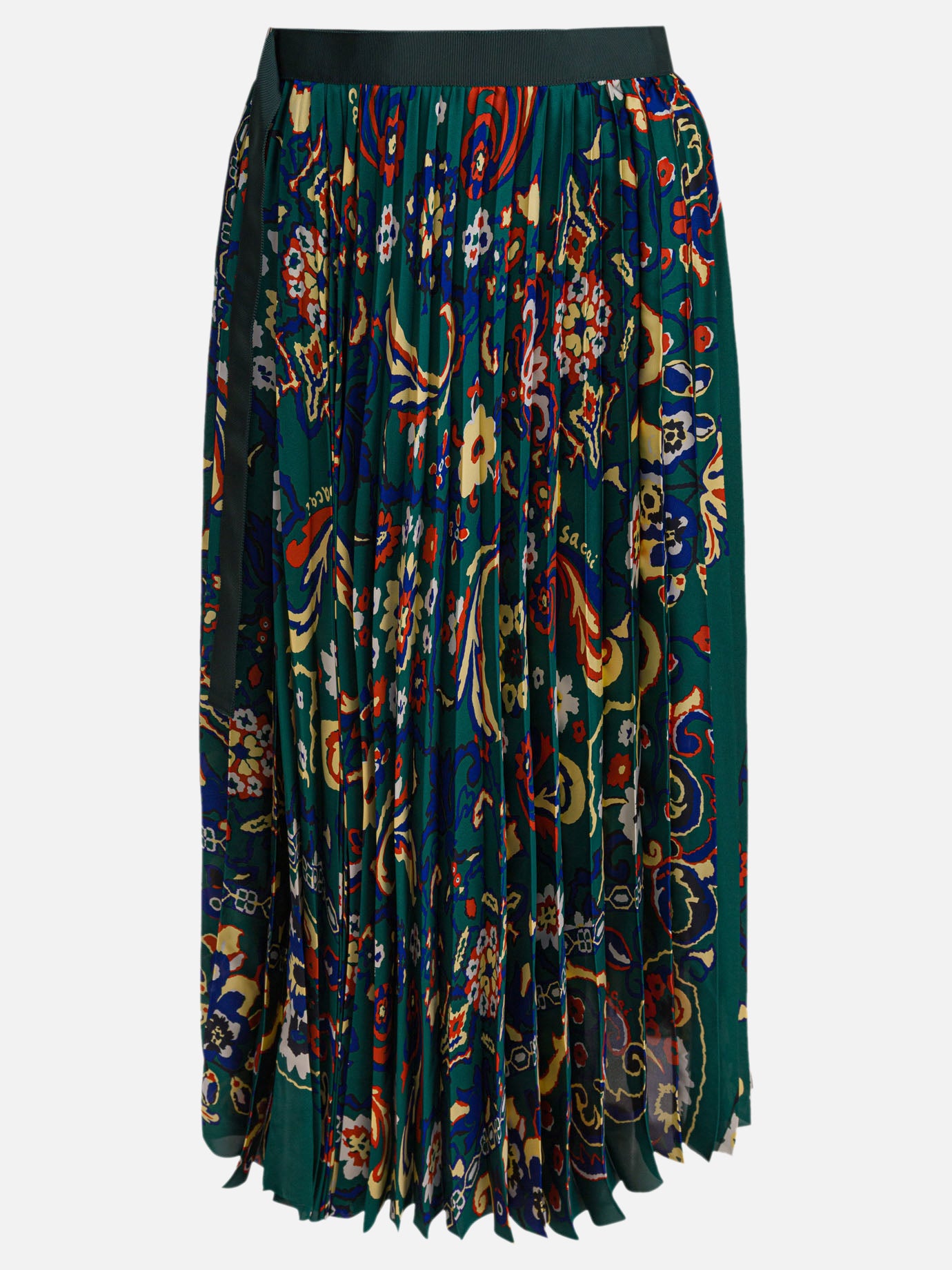 Sacai Floral print skirt 11644139_1 Green thumbnail_1