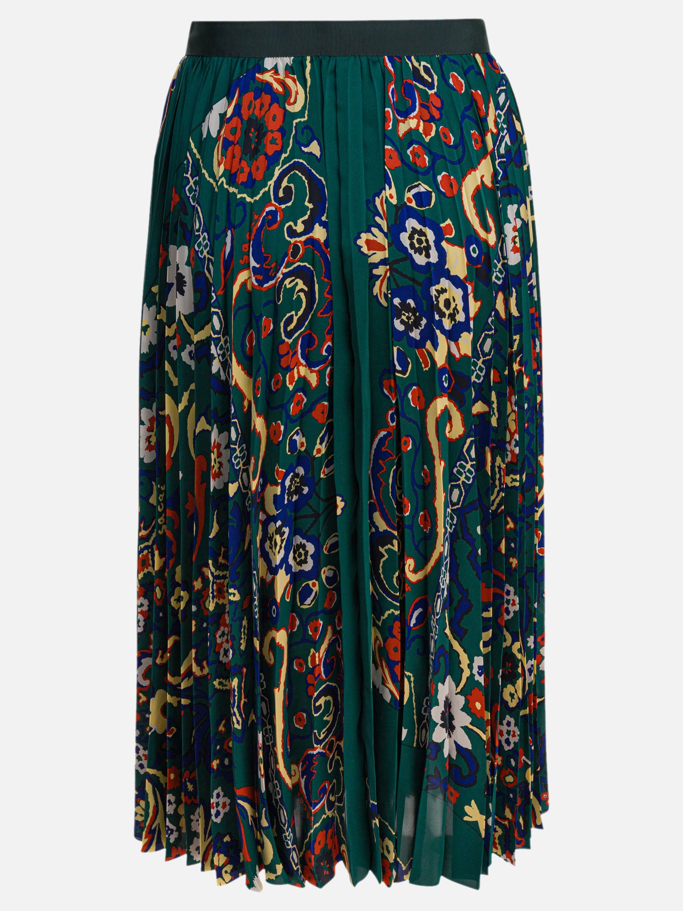 Sacai Floral print skirt 11644139_1 Green thumbnail_2