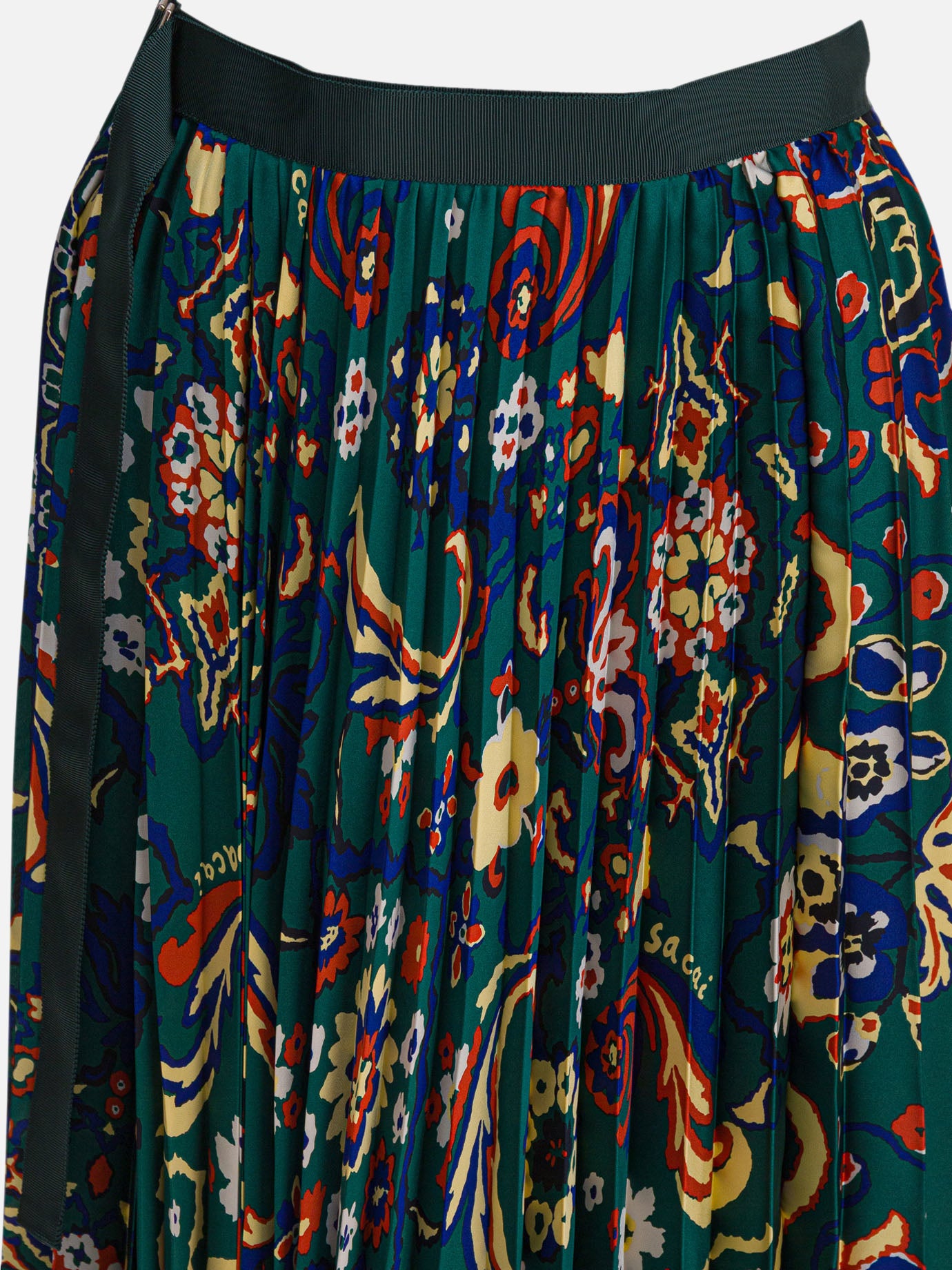 Sacai Floral print skirt 11644139_1 Green thumbnail_3