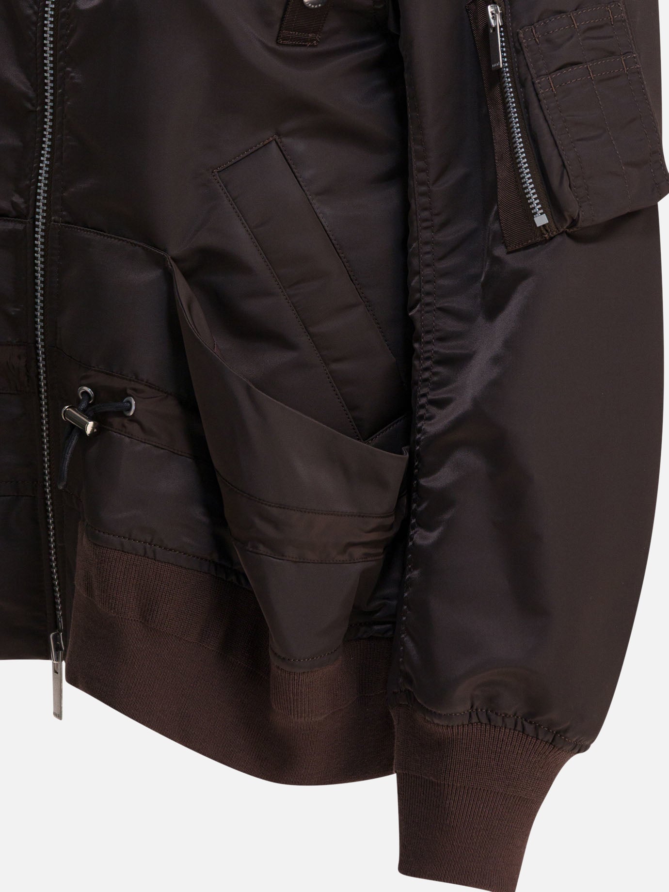 Bomber Solid colour  Marrone - Sacai Donna | PDP | VIETTI Online Store | Zoom-Modal_4
