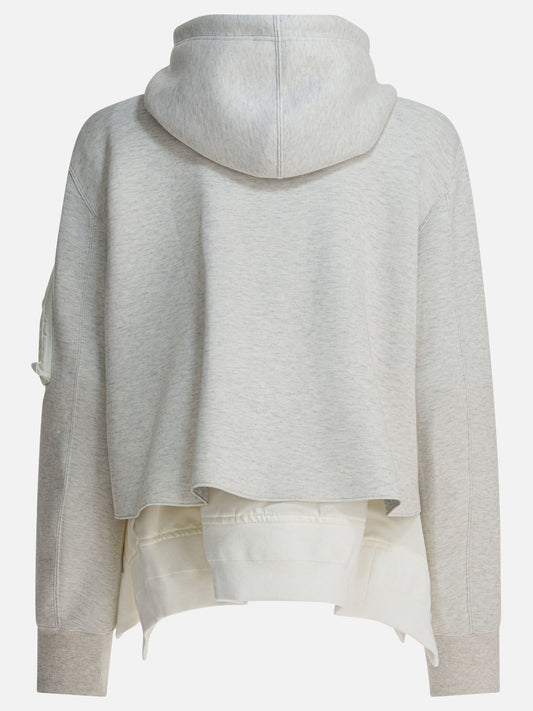 Felpe con zip Solid colour  Grigio - Sacai Donna | PDP | VIETTI Online Store | 2
