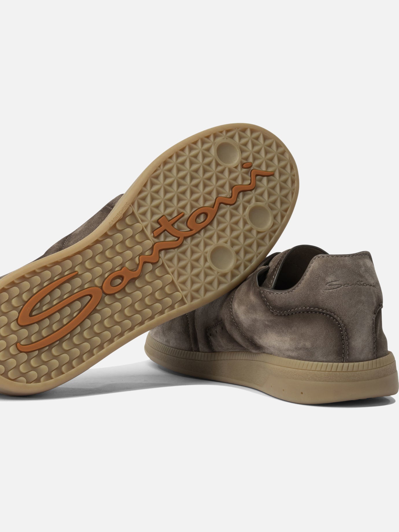 Sneaker basse 100% suede - 100% rubber  Marrone - Santoni Uomo | PDP | VIETTI Online Store | thumbnail_5
