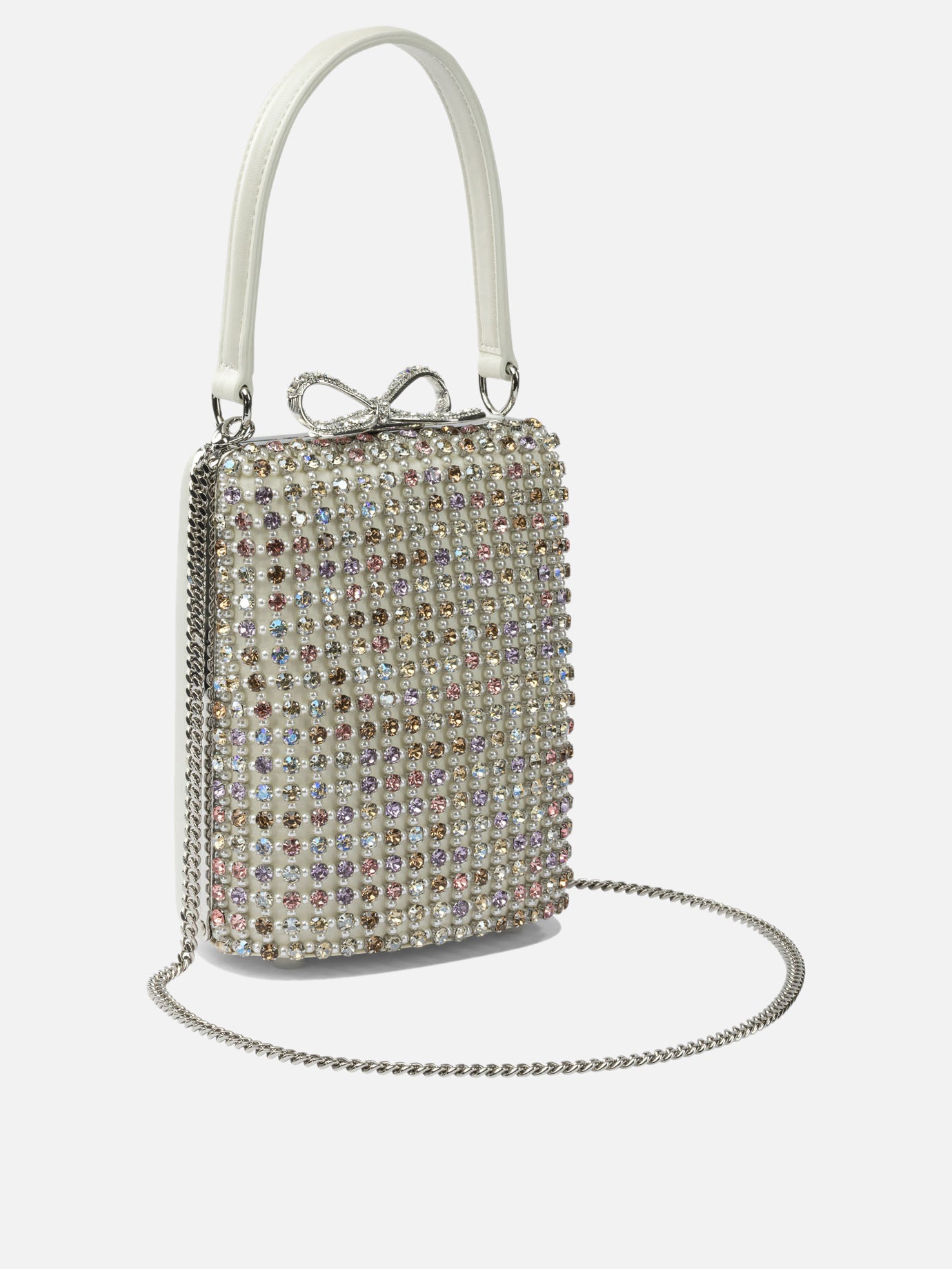 Mini bags 100% cow leather  Silver - Self-portrait Women | PDP | VIETTI Online Store | Zoom-Modal_2
