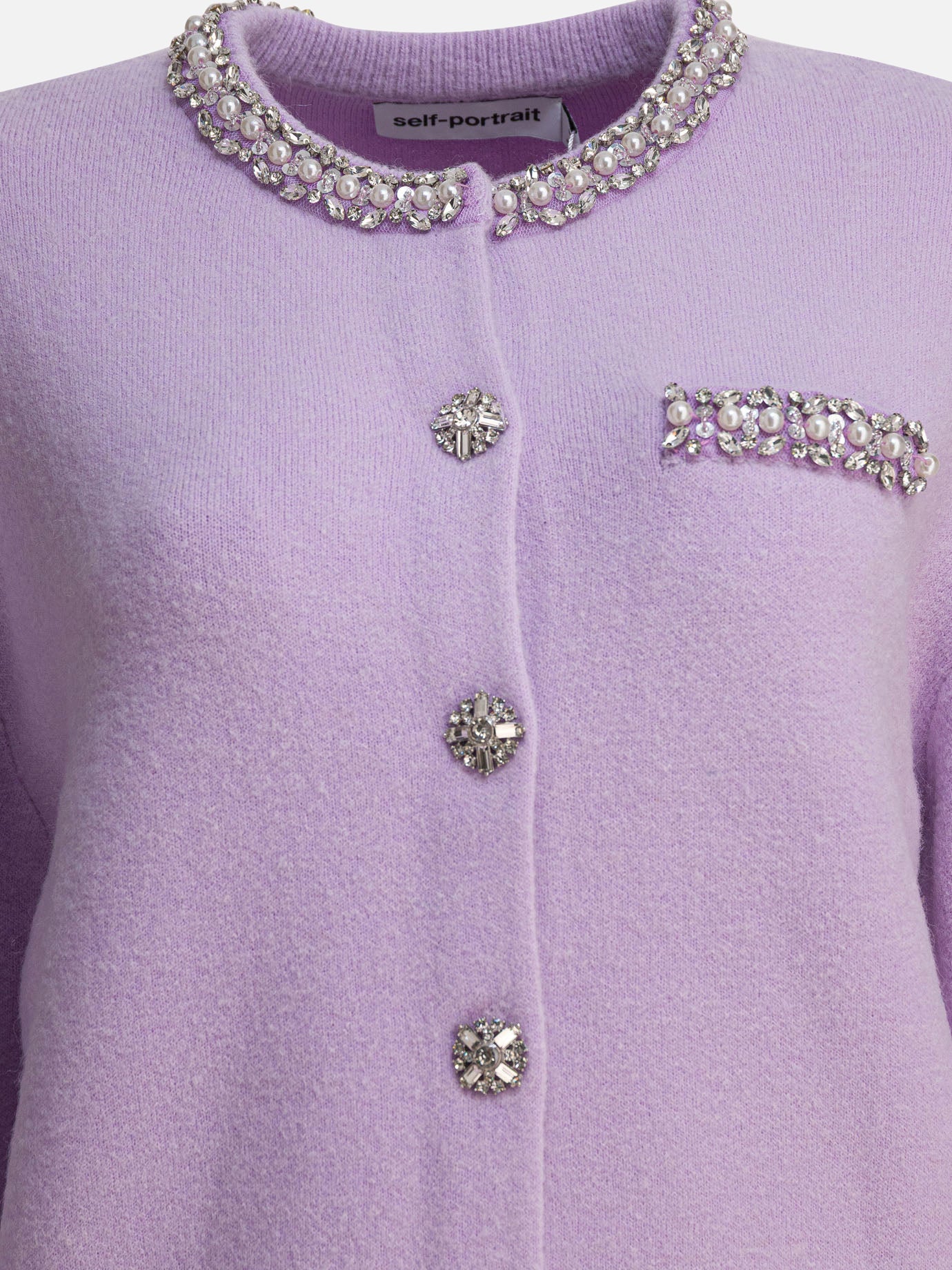 Cardigan Solid colour  Viola - Self-portrait Donna | PDP | VIETTI Online Store | Zoom-Modal_3
