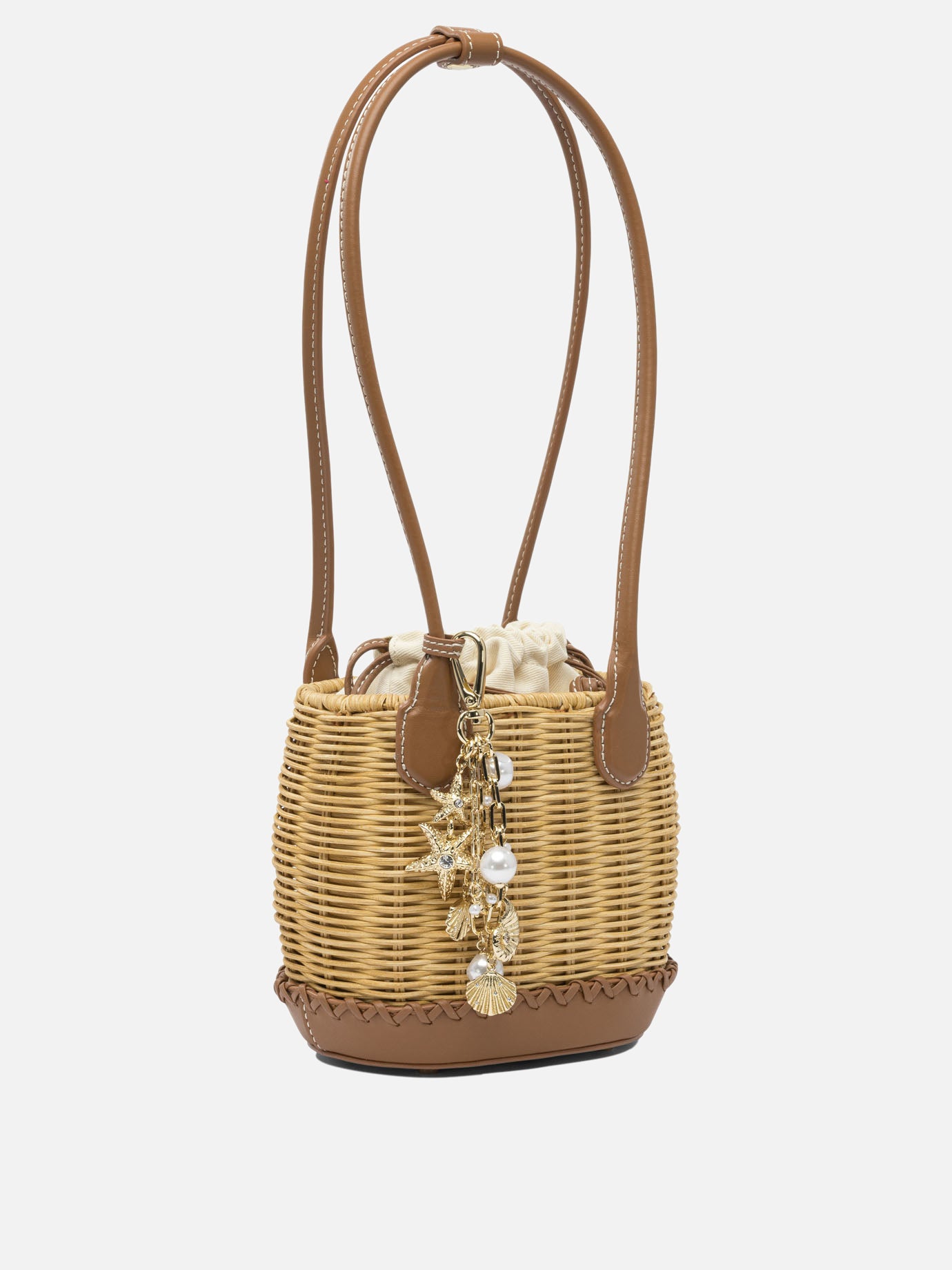 Mini bags 100% rattan  Brown - Self-portrait Women | PDP | VIETTI Online Store | thumbnail_2