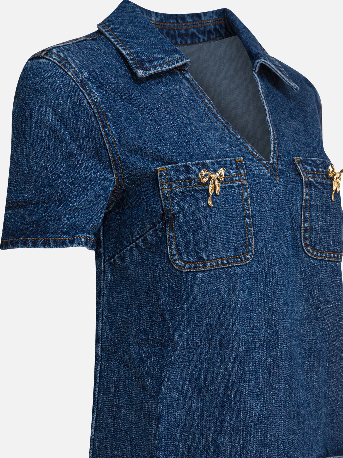 Abiti corti Solid colour  Blu - Self-portrait Donna | PDP | VIETTI Online Store | thumbnail_4