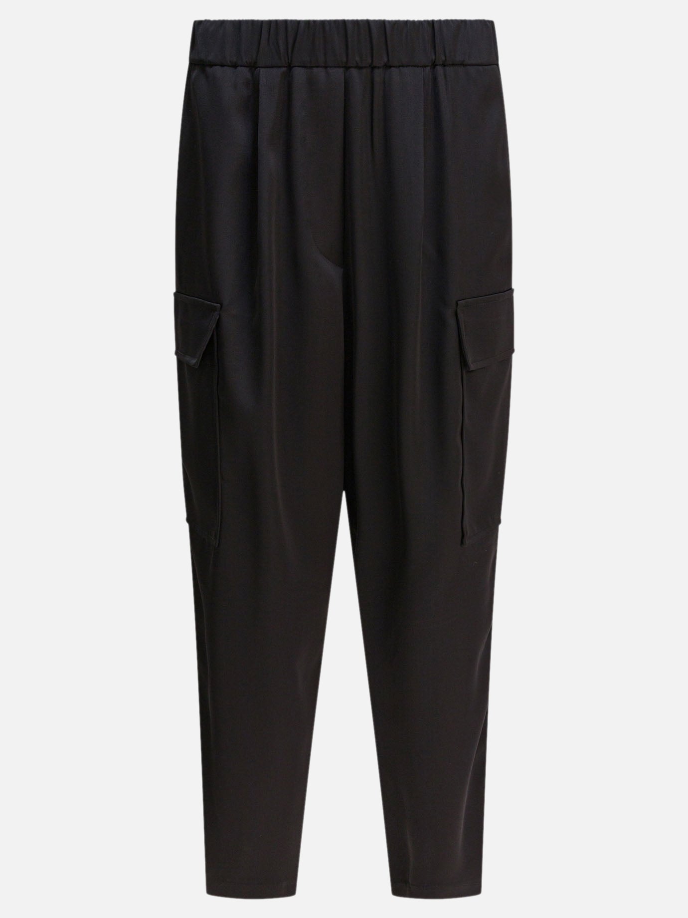 Cargo & parachute trousers Solid colour  Black - Semper Women | PDP | VIETTI Online Store | thumbnail