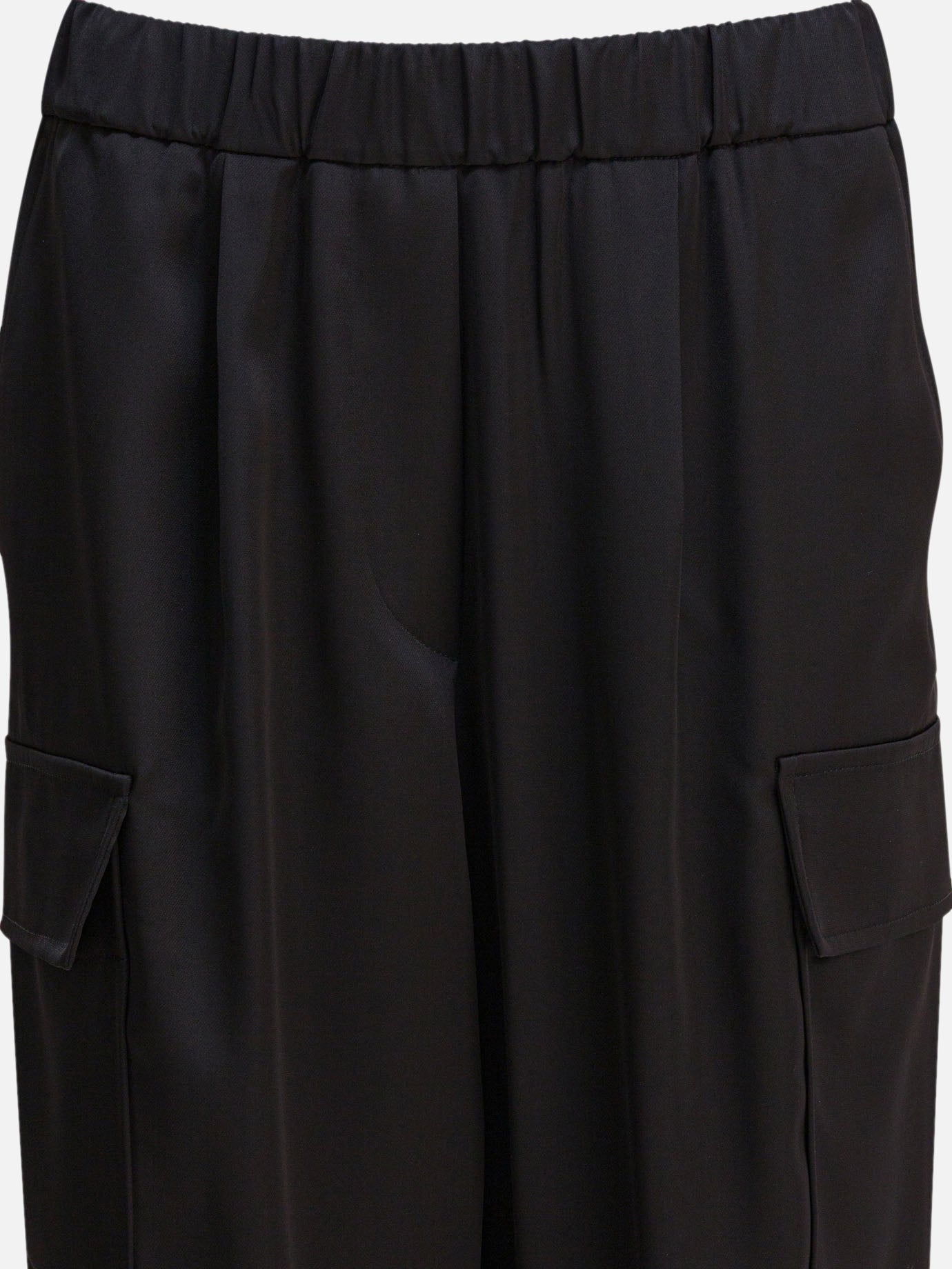Cargo & parachute trousers Solid colour  Black - Semper Women | PDP | VIETTI Online Store | Zoom-Modal_3
