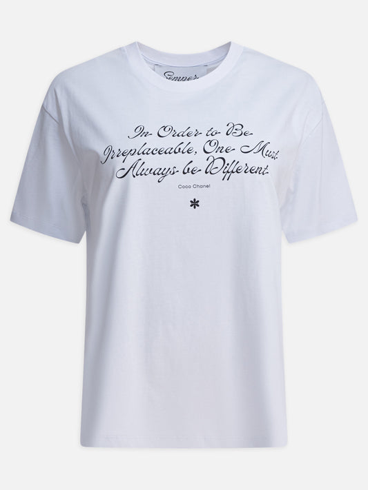 Crewneck t-shirts Print  White - Semper Women | PLP | VIETTI Online Store 
