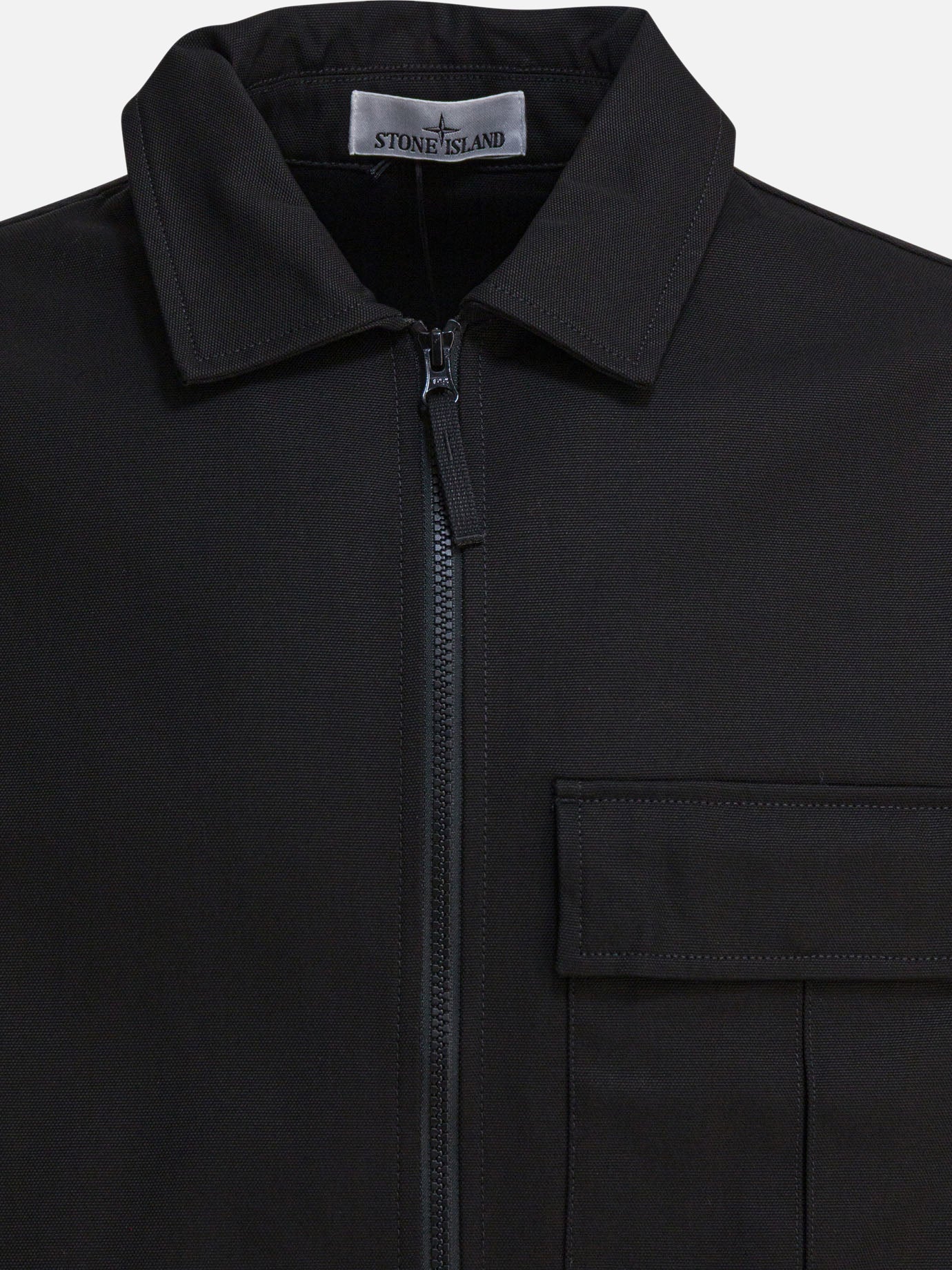 Giacche overshirt Logo  Nero - Stone Island Uomo | PDP | VIETTI Online Store | Zoom-Modal_3
