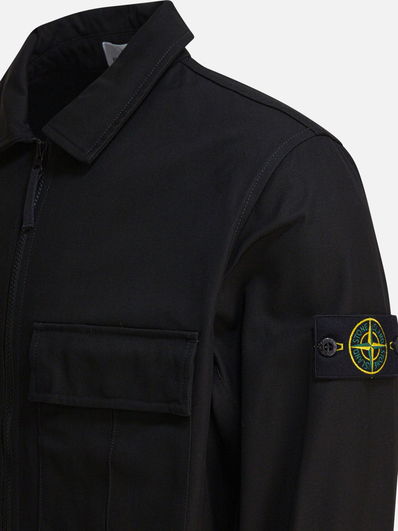 Giacche overshirt Logo  Nero - Stone Island Uomo | PDP | VIETTI Online Store | Zoom-Modal_4
