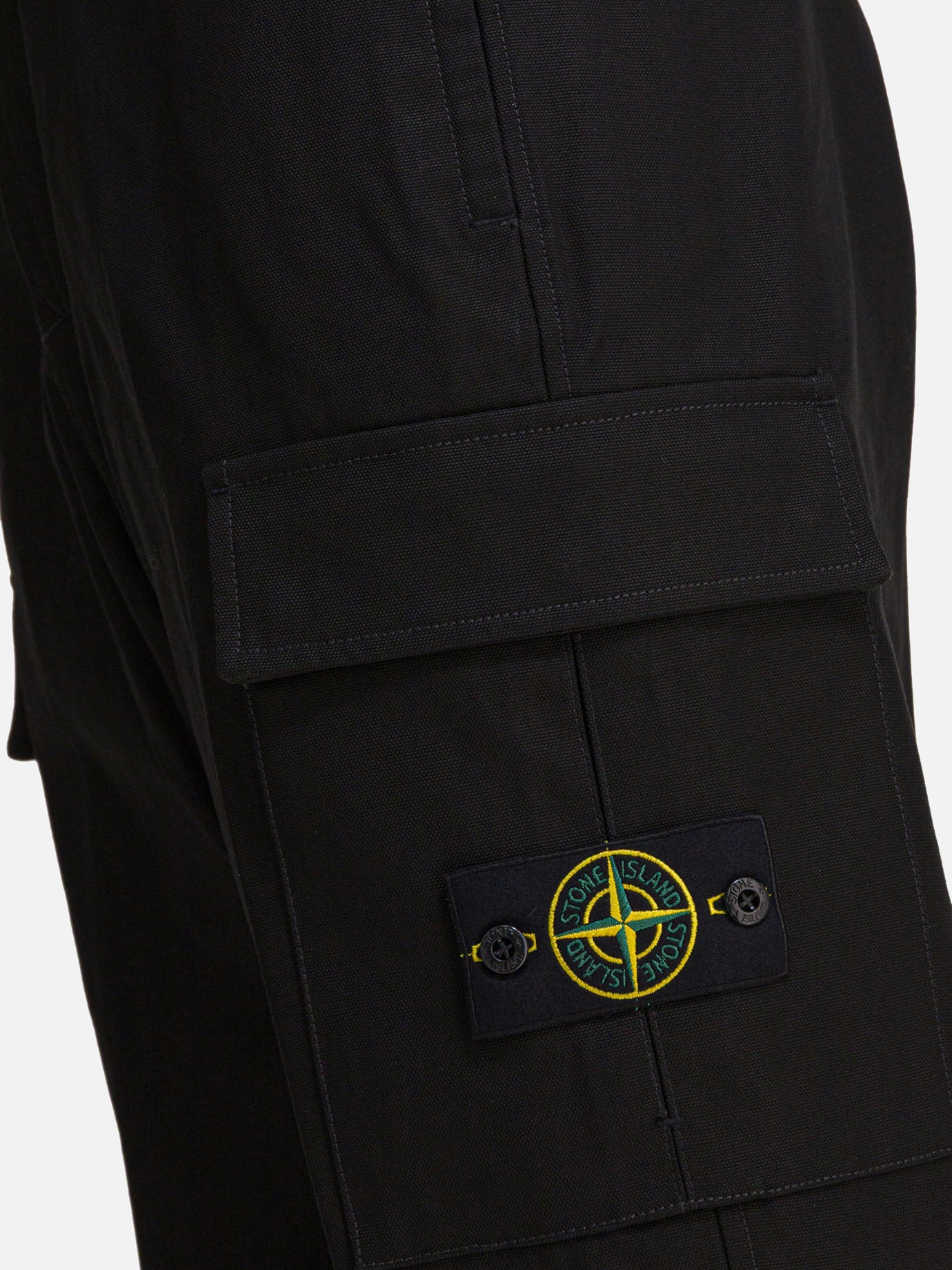 Pantaloni cargo & parachute Logo  Nero - Stone Island Uomo | PDP | VIETTI Online Store | thumbnail_3