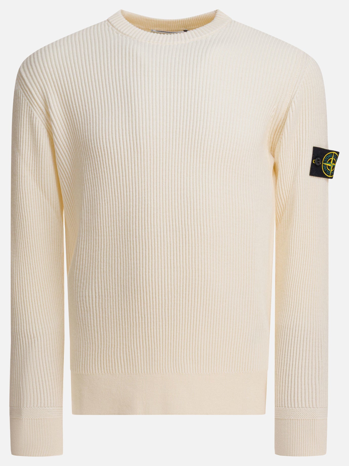 Maglioni girocollo Logo  Bianco - Stone Island Uomo | PDP | VIETTI Online Store | thumbnail