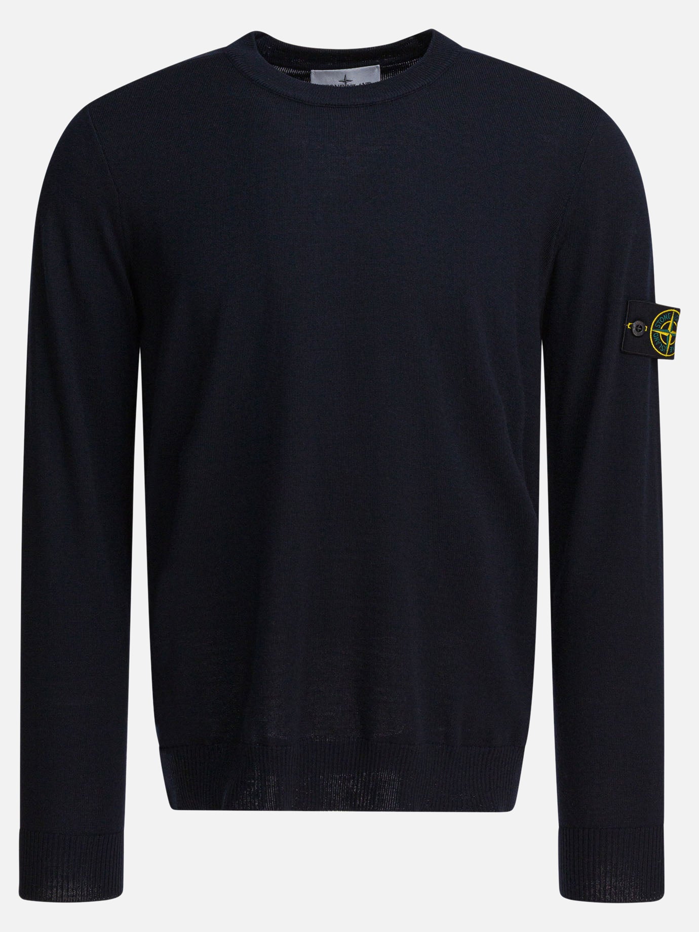 Stone Island RWS lightweight wool crewneck sweater Blue