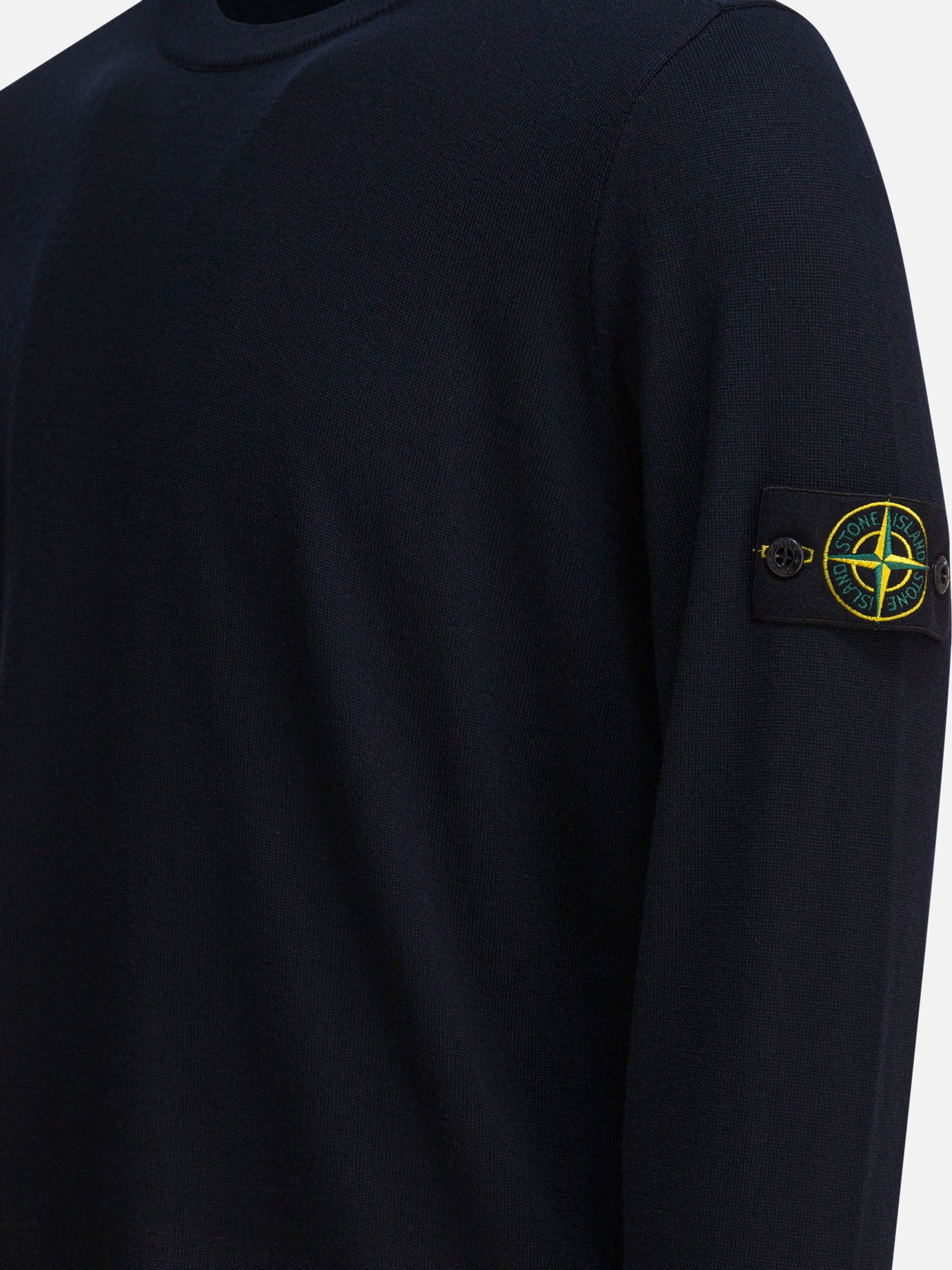 Stone Island RWS lightweight wool crewneck sweater Blue