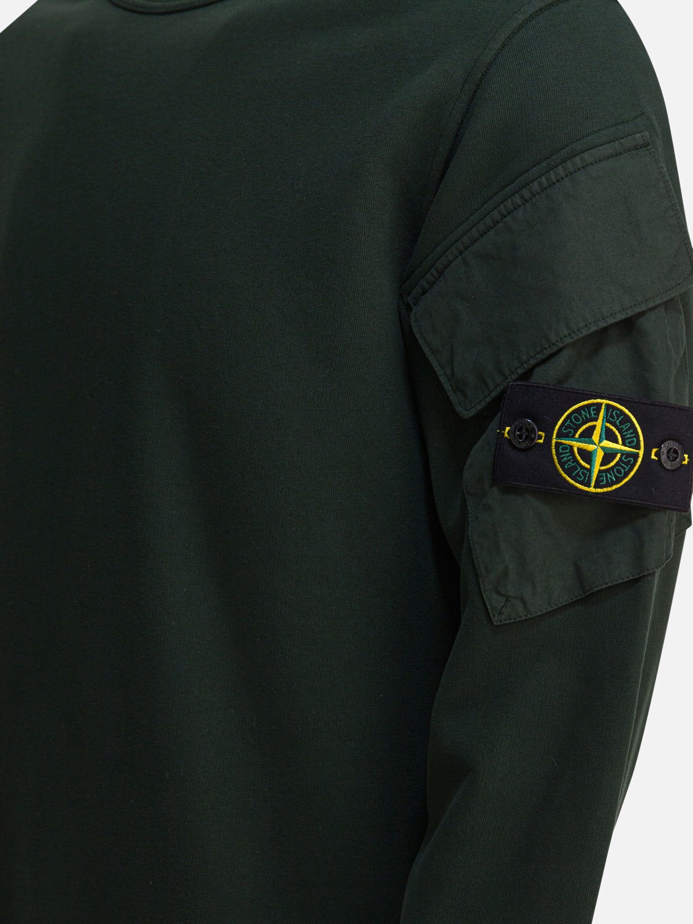 Felpe girocollo Logo  Verde - Stone Island Uomo | PDP | VIETTI Online Store | thumbnail_4