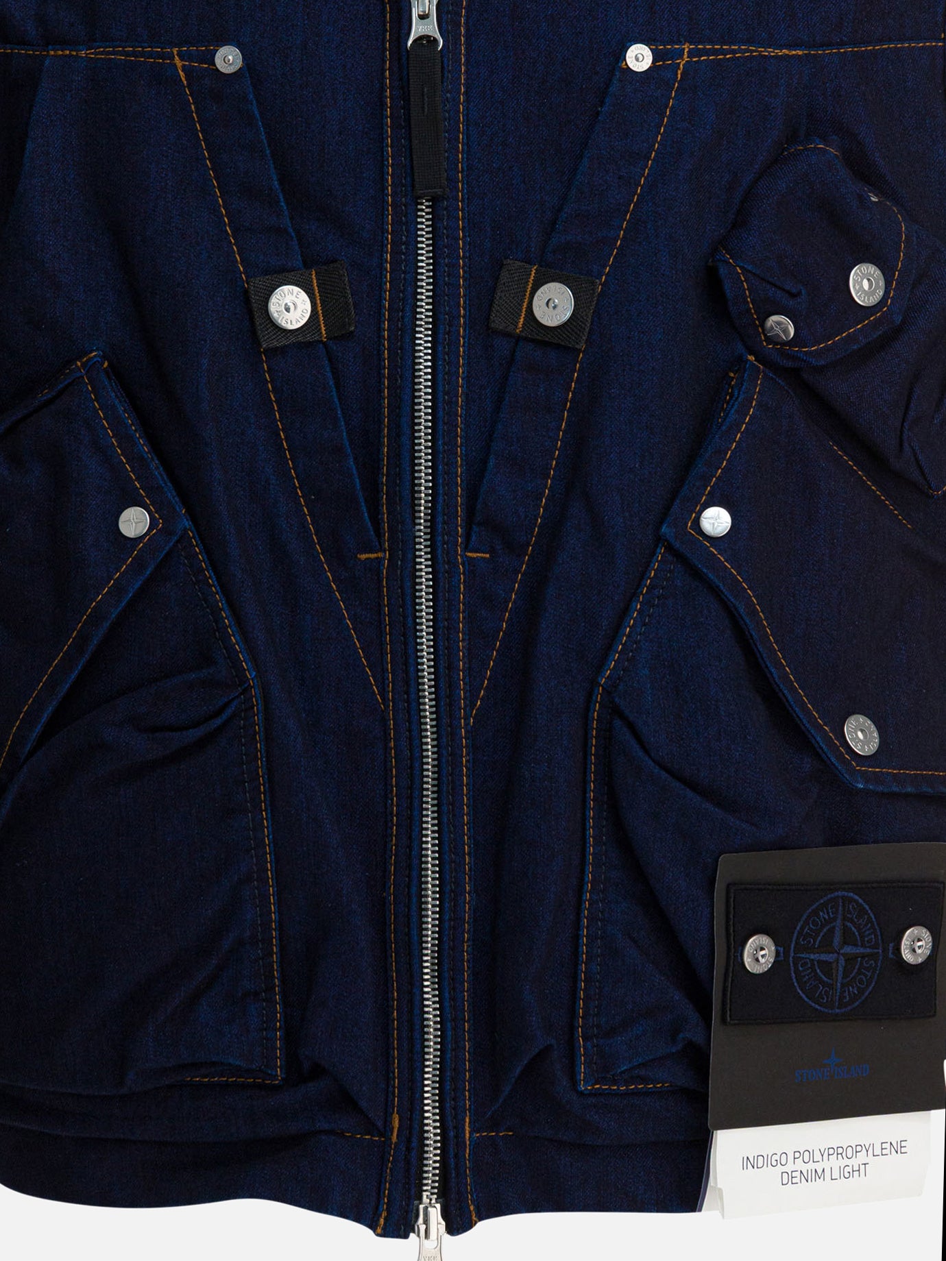 Vest jackets Solid colour  Blue - Stone Island Men | PDP | VIETTI Online Store | Zoom-Modal_3
